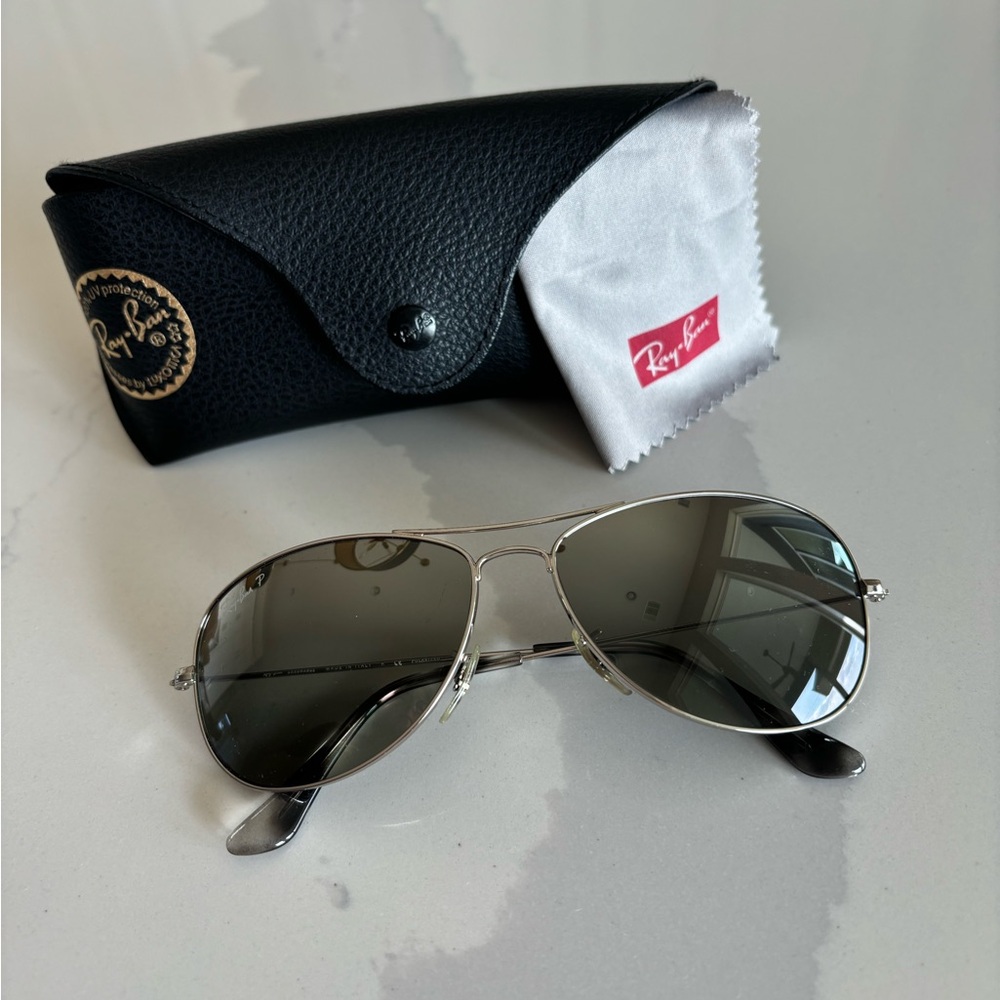 Ray-Ban Chromance Grey Aviator Sunglasses
